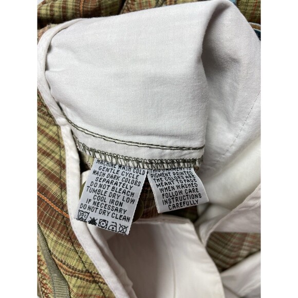 Tommy Bahama Relaxed Men's Cotton/Linen Shorts Sz 34 Multicolor Plaid Flat Front - Picture 11 of 13